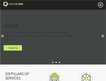 Tablet Screenshot of demandgen.com